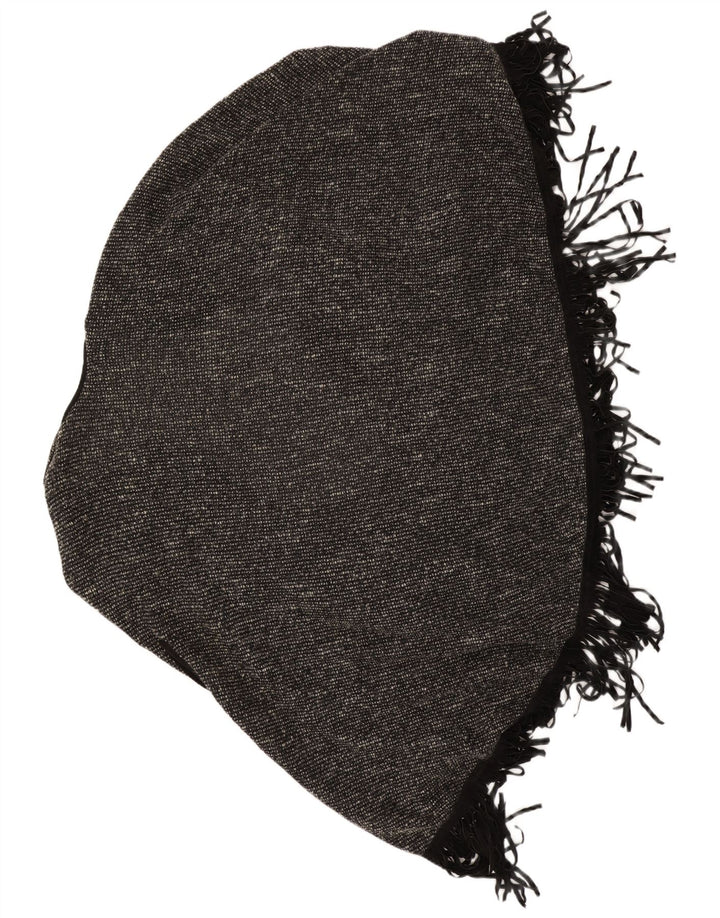 Maglione cardigan poncho vintage da donna UK 22 3XL Grigio