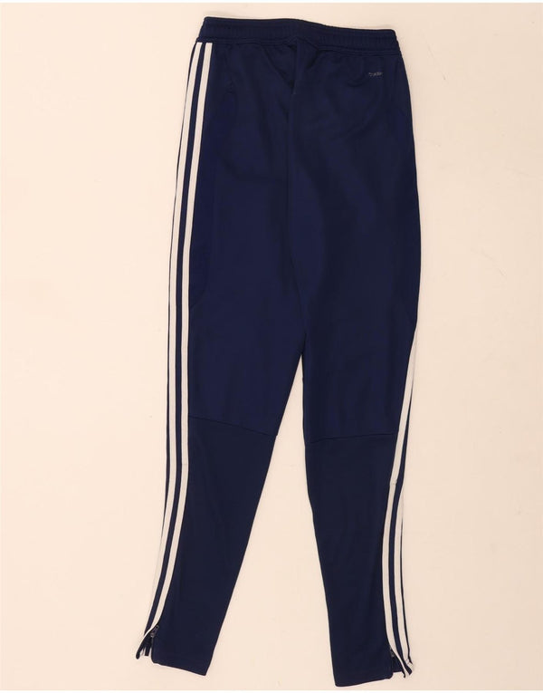 Pantaloni da tuta Adidas Aeroready da uomo XS in poliestere blu navy