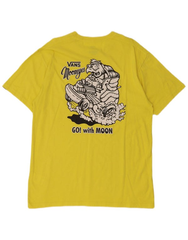 T-shirt grafica da uomo con vestibilità classica VANS, grande, in cotone giallo