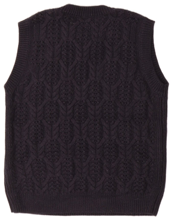 Canotta da donna Marks & Spencer UK 16 grande blu navy in acrilico