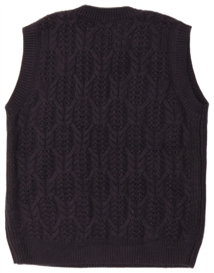 Canotta da donna Marks & Spencer UK 16 grande blu navy in acrilico