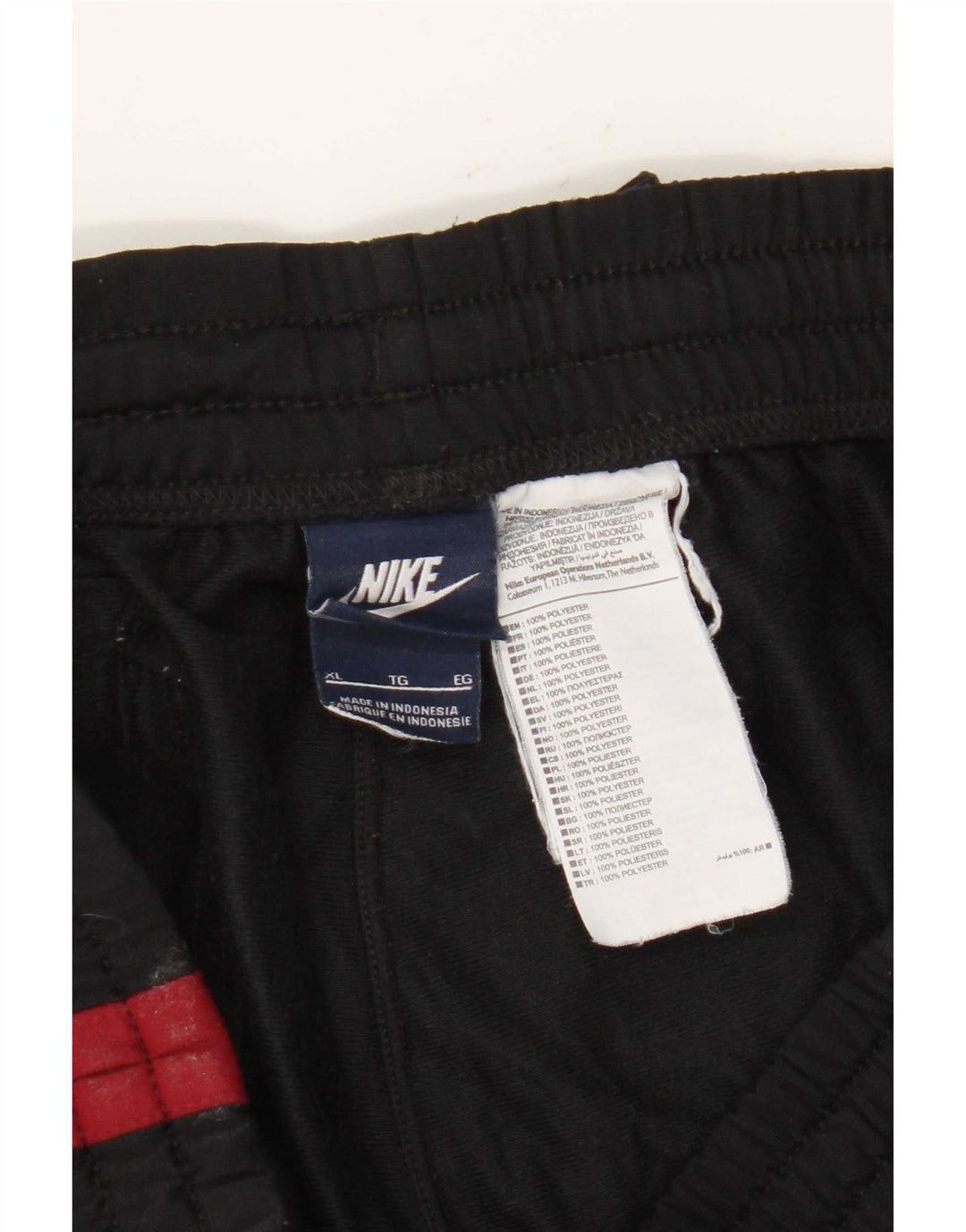 Pantaloni da tuta Nike da uomo XL in poliestere color block nero