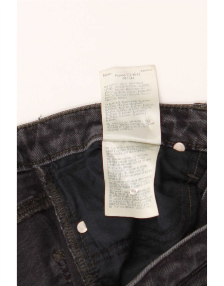 Jeans dritti Carol da donna Lee W32 L26 cotone grigio