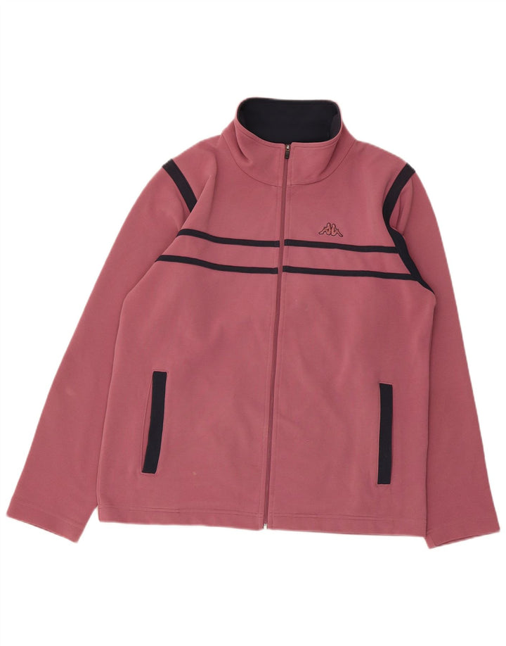 Giacca da tuta da donna Kappa UK 16 Large Rosa Poliestere