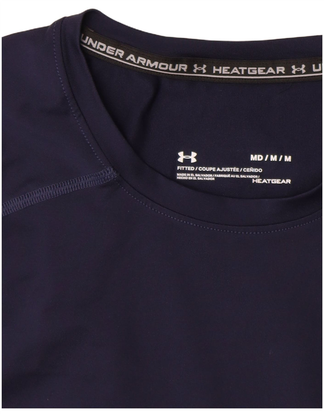 Maglietta da uomo UNDER ARMOUR Heat Gear Top medio blu navy sintetico
