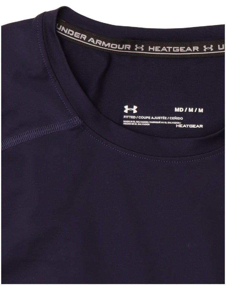 Maglietta da uomo UNDER ARMOUR Heat Gear Top medio blu navy sintetico