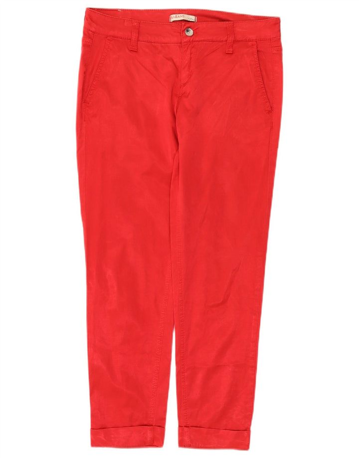 Pantaloni Cropped Slim Donna Liu Jo W30 L25 Rosso Viscosa