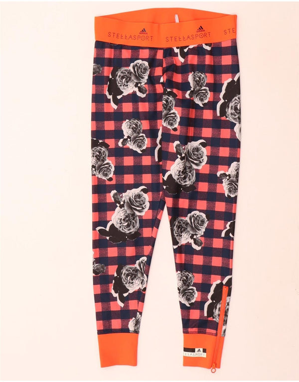 Leggings grafici ADIDAS da donna Stella UK 14 quadri multicolore medio