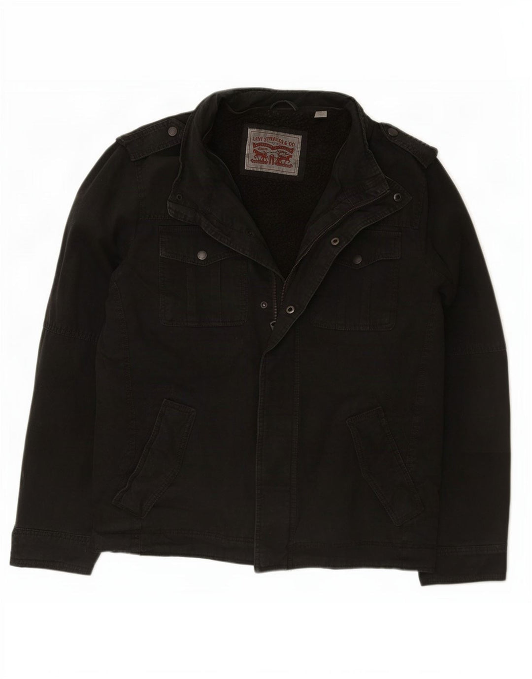 Giacca Sherpa militare da uomo Levi's UK 40 grande nera