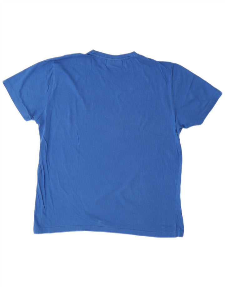 T-shirt grafica da uomo Kappa Top grande blu