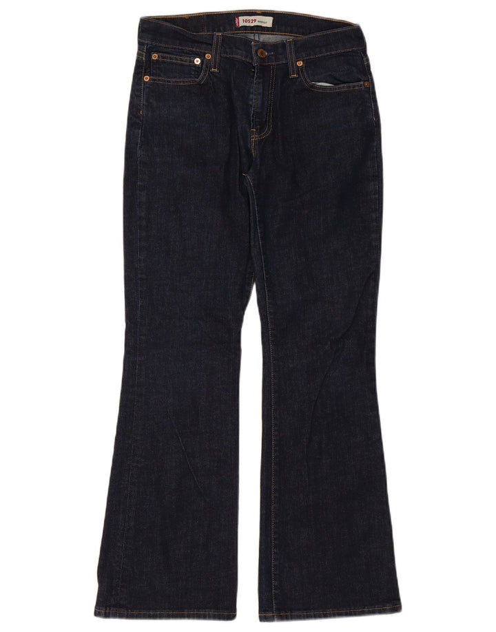 Levi's Donna 10529 Jeans Bootcut W30 L30 Cotone Blu Navy