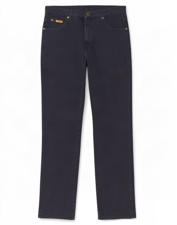 Jeans dritti da uomo Wrangler Texas W32 L34 cotone blu navy