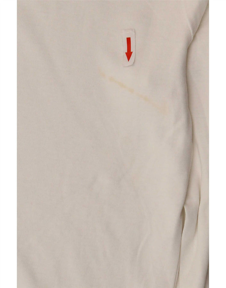 Top Adidas da donna a manica lunga UK 14 medio bianco