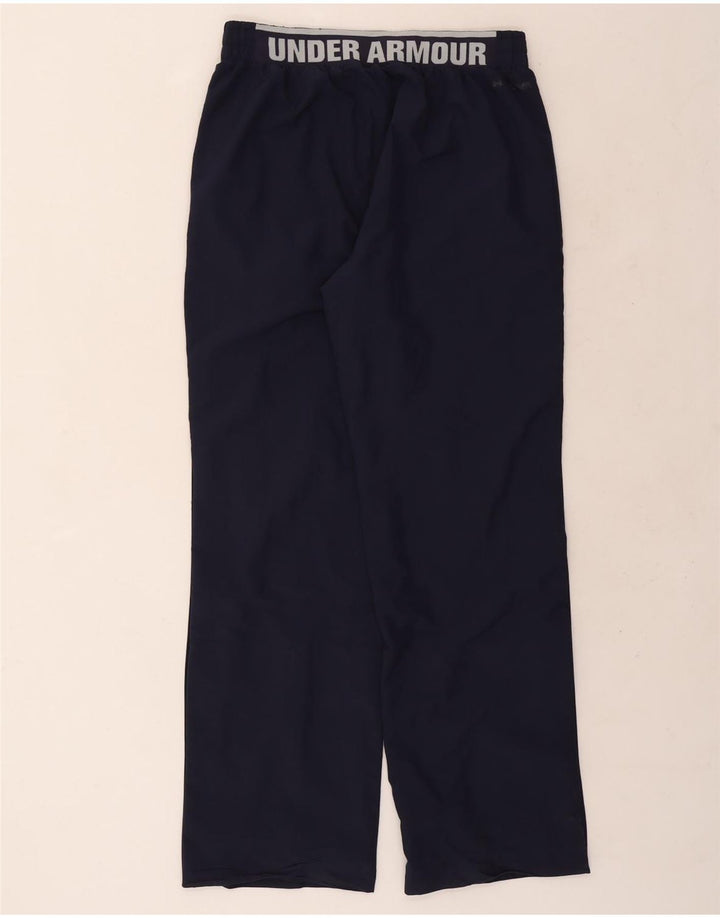 Pantaloni da tuta grafica da uomo Under Armour grandi in poliestere blu navy