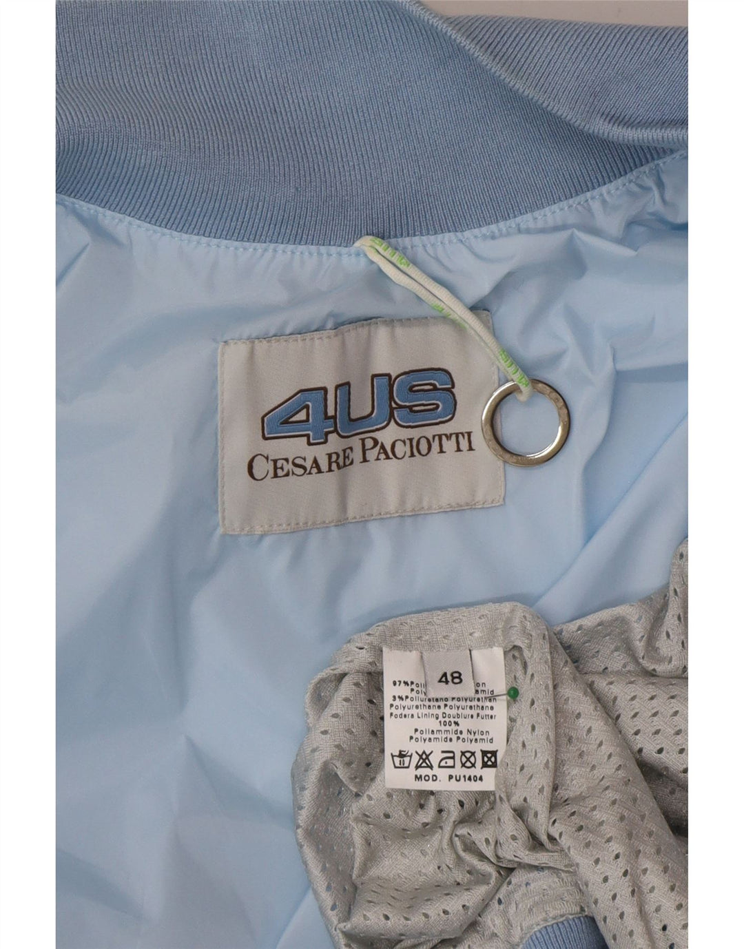 Giubbotto Bomber Uomo Cesare Paciotti 4US IT 48 Blu Medio Poliammide