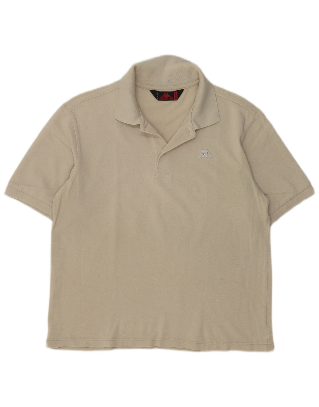 Polo Kappa Uomo Cotone Beige Medio