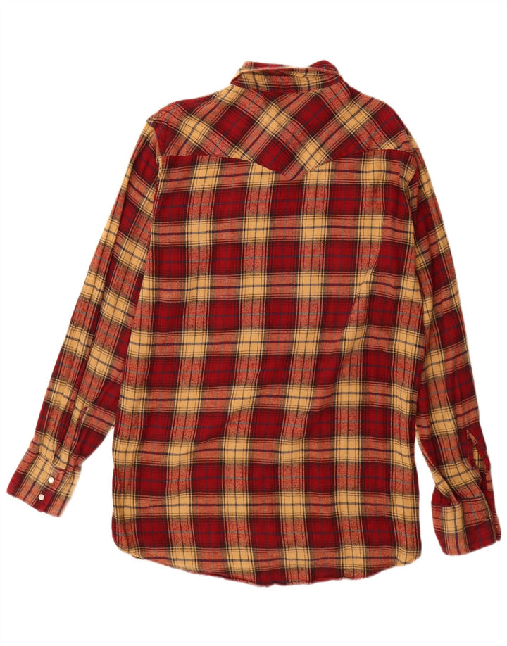 Camicia da uomo in flanella Wrangler a quadri rossi grandi