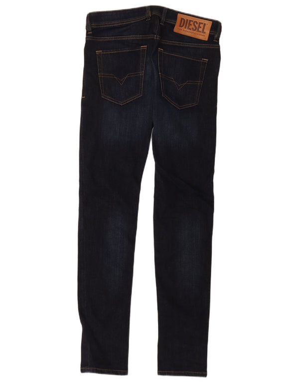 Jeans skinny da uomo Sleenker Diesel W30 L32 in cotone blu navy
