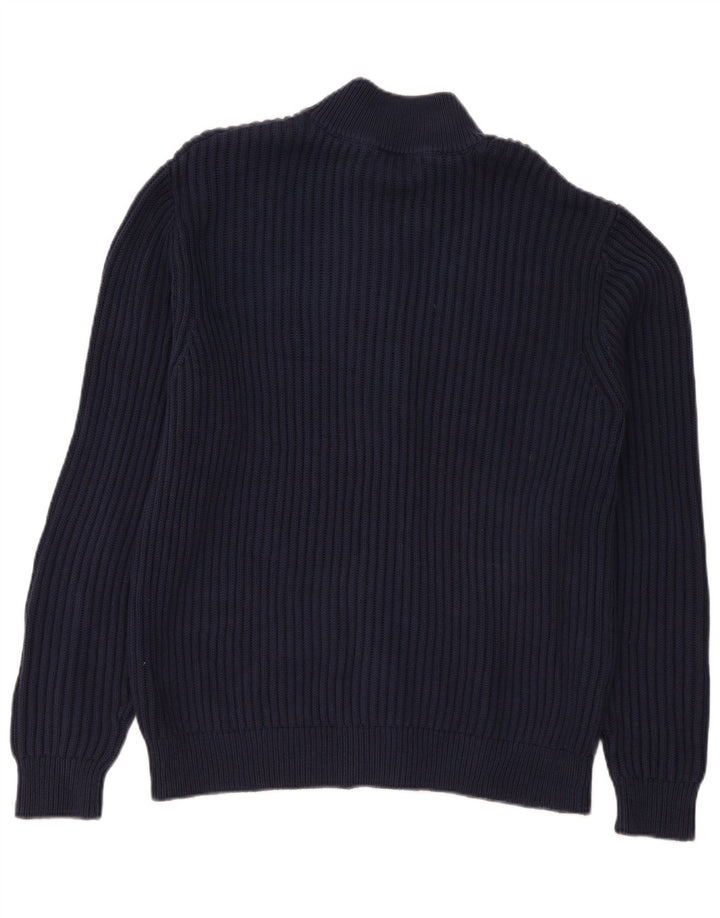 Maglione cardigan da uomo L.L.Bean grande cotone blu navy