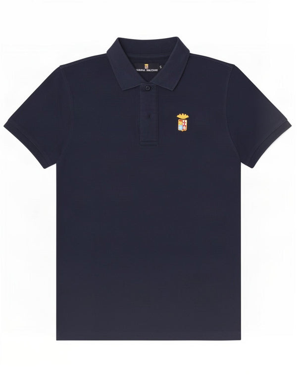 Polo Marina Militare Uomo Small in cotone Blu Navy
