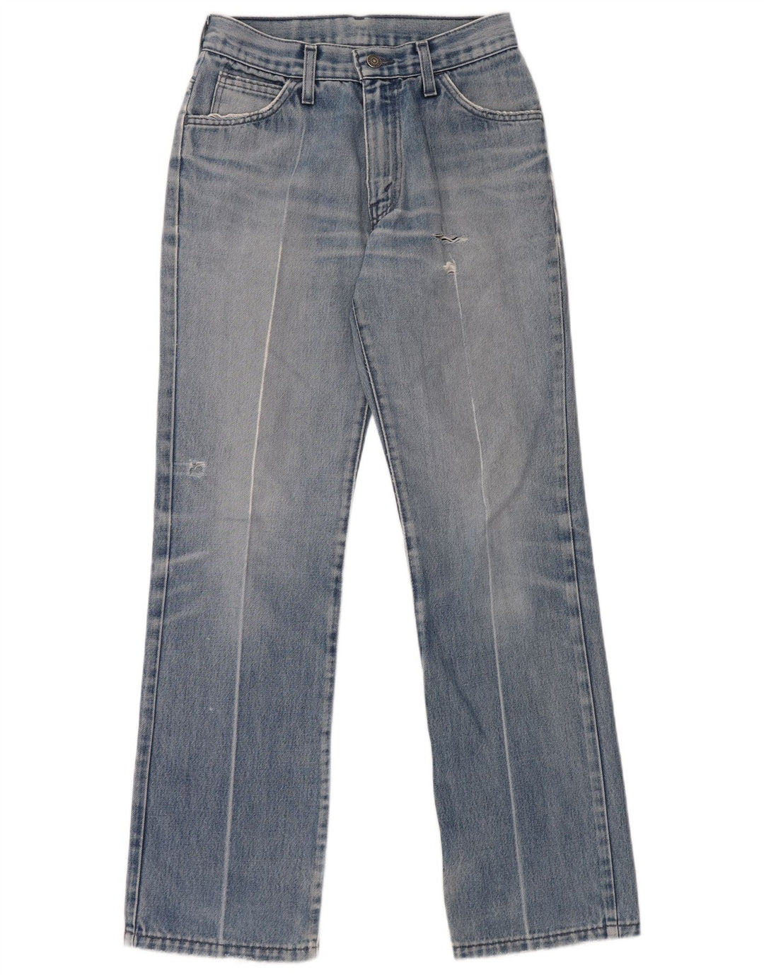 Jeans dritti effetto invecchiato da donna Levi's W28 L32 cotone blu