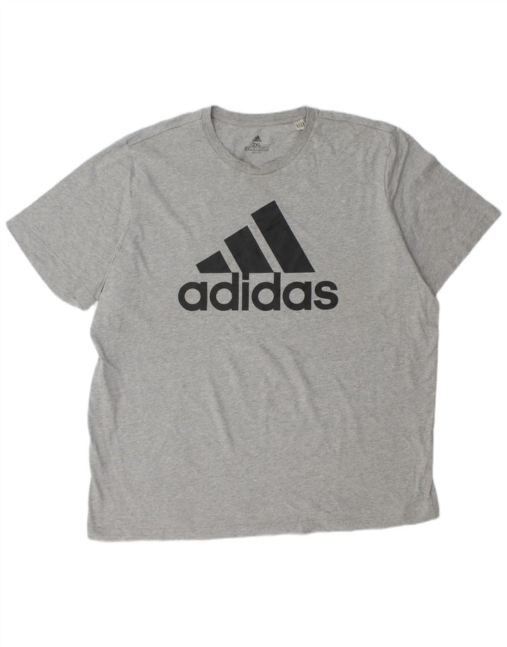 T-shirt grafica da uomo ADIDAS Top 2XL Grigia