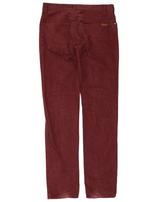 CARHARTT Mens Slim Jeans W33 L34 Burgundy