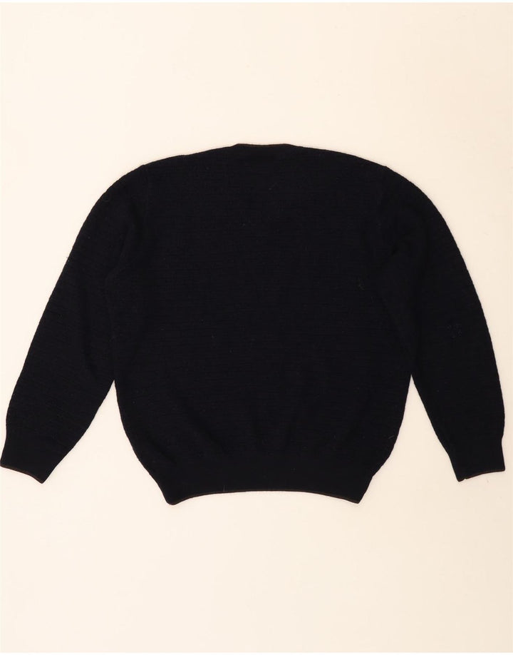 Maglione da uomo con scollo a V Marks & Spencer grande in acrilico blu navy