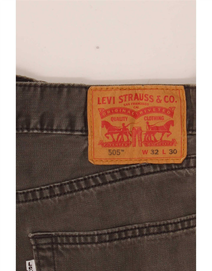 Levi's Uomo 505 Jeans dritti W32 L30 Cotone grigio