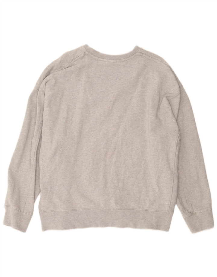 Felpa con grafica Nike da uomo, maglione XL, cotone grigio