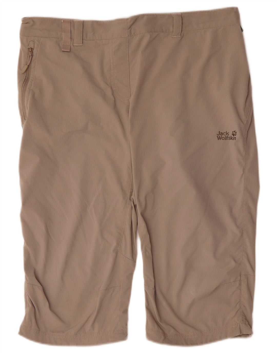 Bermuda da donna Jack Wolfskin UK 12 Medium W34 Khaki Poliammide