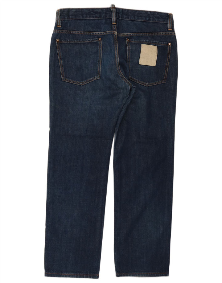 Jeans dritti da uomo Dsquared2 IT 48 medio W34 L29 cotone blu