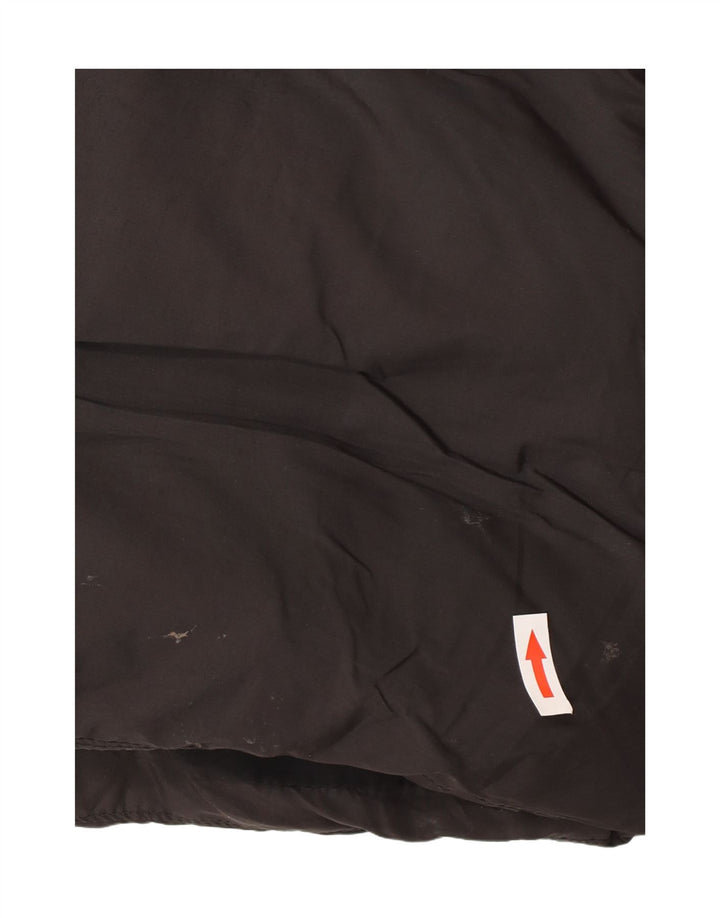 Cappotto imbottito senza maniche con cappuccio da donna Zara UK 14 poliestere nero medio