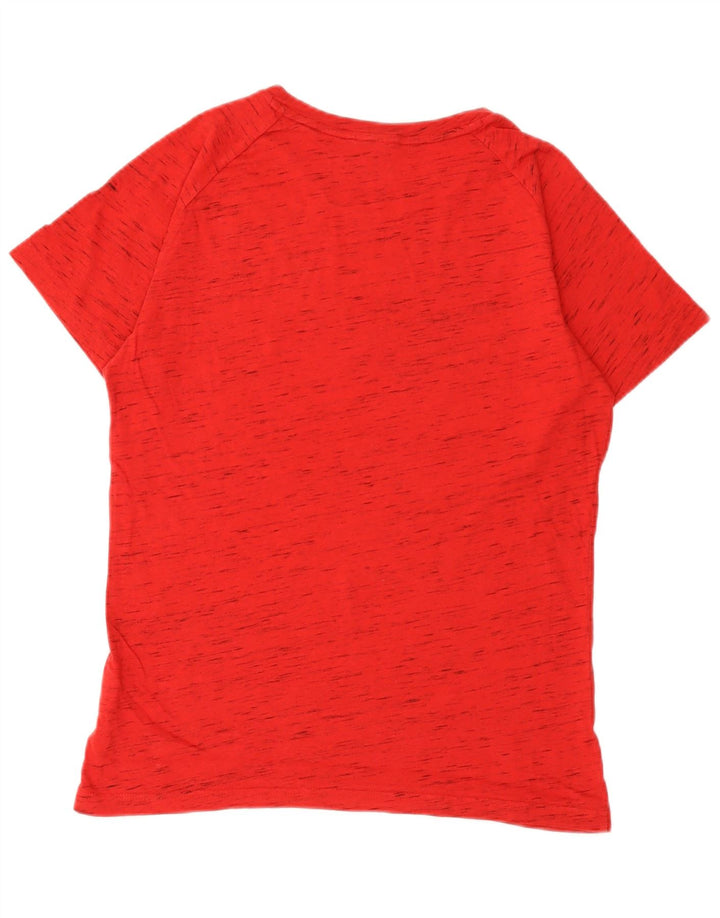 T-shirt da uomo Puma Top in cotone chiazzato rosso medio