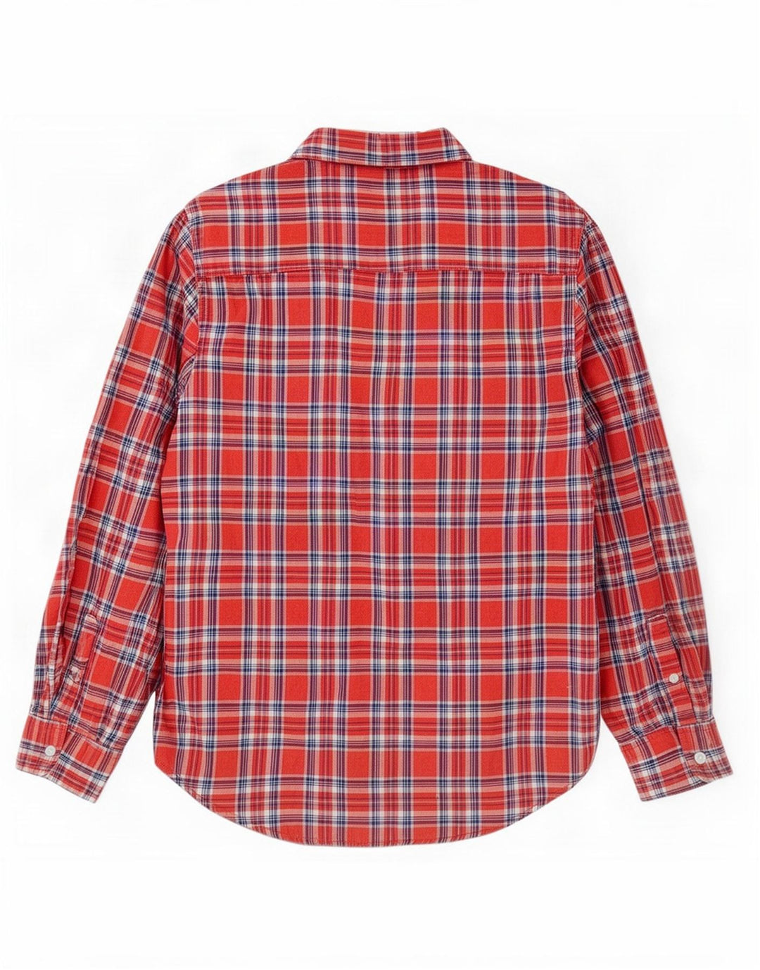Camicia in flanella oversize da donna Levi's Boyfriend Fit UK 10 piccolo quadretto rosso