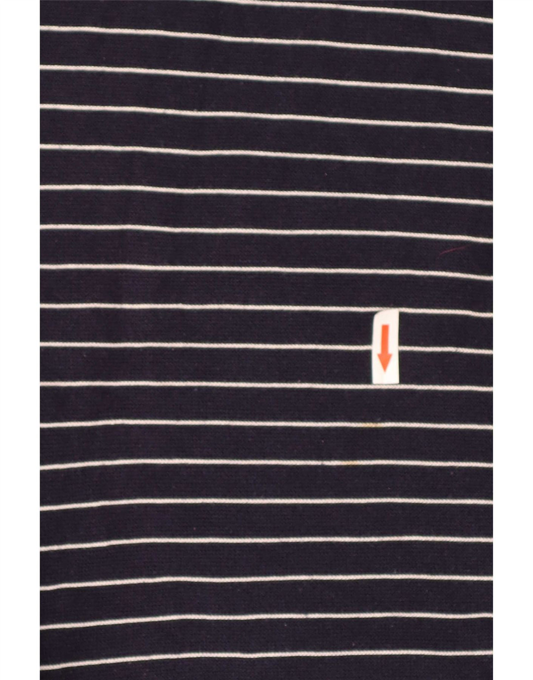 Maglione maglione da uomo con scollo a V Lacoste taglia 4 medio a righe blu navy