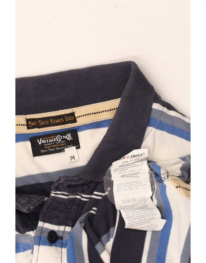 Polo da uomo Jack & Jones in cotone a righe medie multicolore
