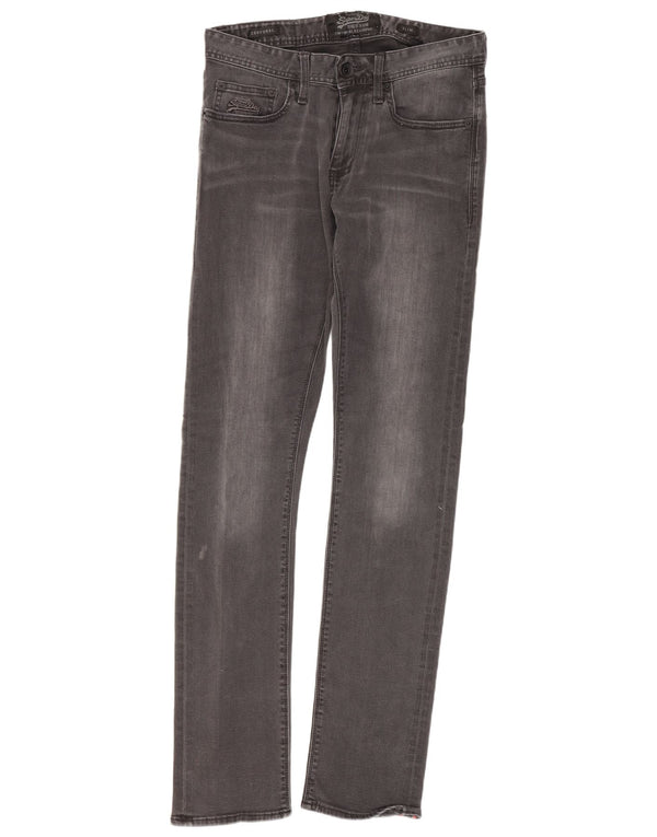Jeans slim da uomo Superdry W29 L32 cotone grigio
