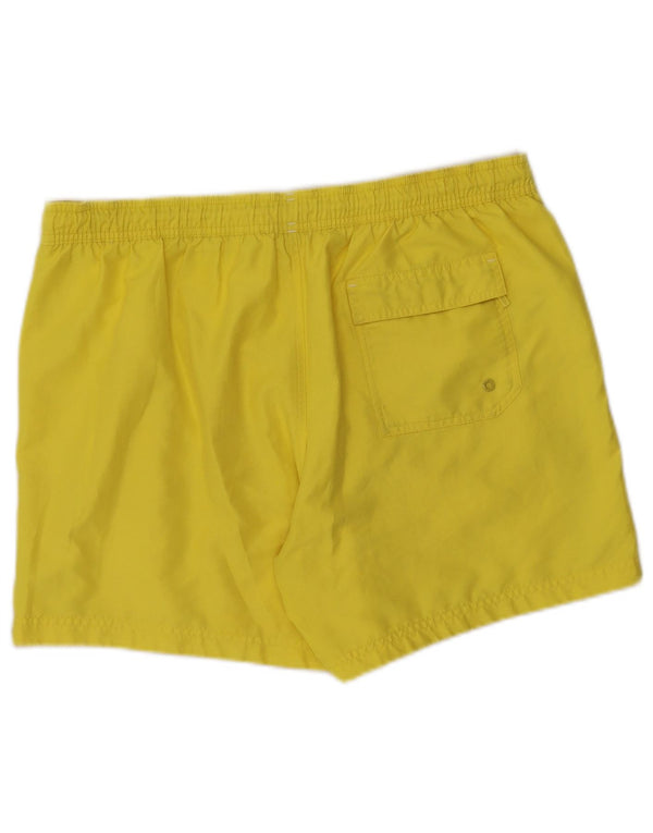 Pantaloncini da bagno grafici da uomo Calvin Klein grandi color block giallo