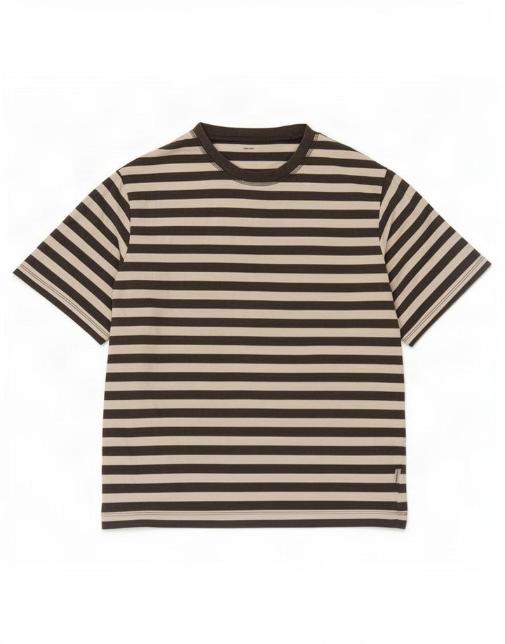 Jack & Jones T-shirt da uomo Top grande in cotone a righe grigie