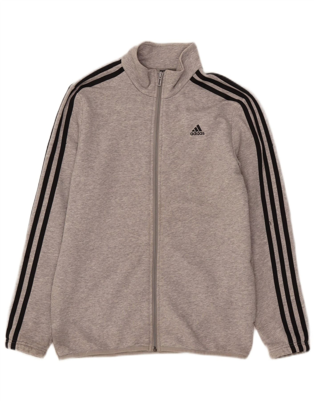 Giacca Top della Tuta da Ragazzo Adidas 13-14 Anni in Cotone Grigio