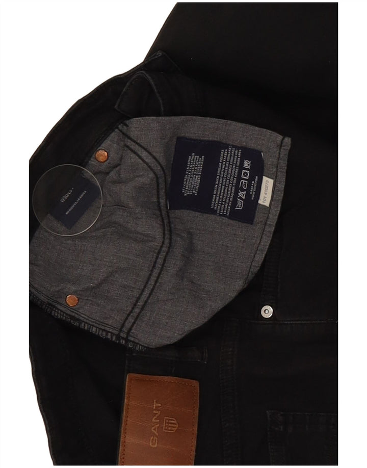 Jeans dritti da donna Gant W30 L27 cotone nero