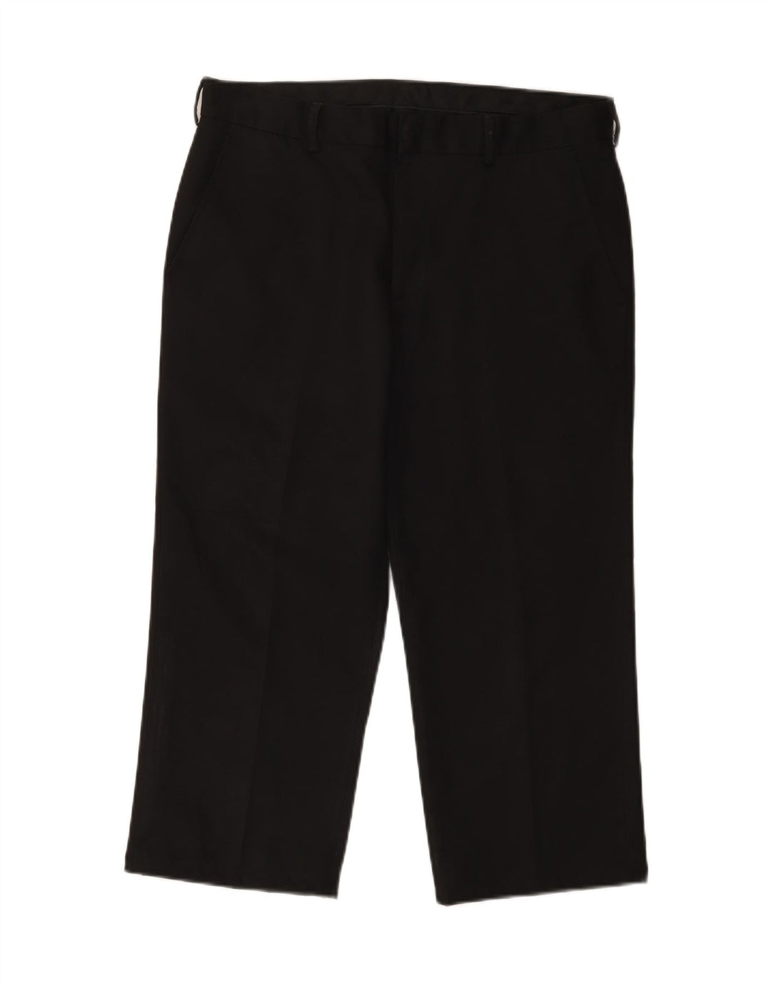 IZOD Mens Straight Capri Trousers W34 L22 Black Polyester Vintage Izod and Second-Hand Izod from Messina Hembry 