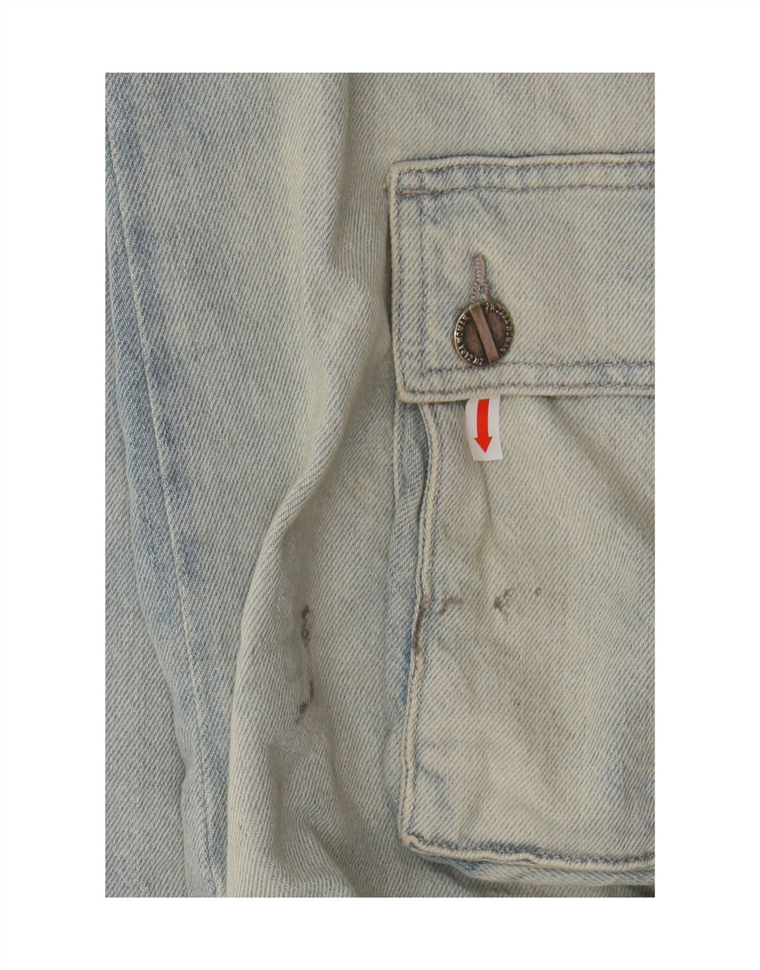 ZARA Womens Cargo Loose Jeans EU 32 2XS W22 L30 Blue Vintage Zara and Second-Hand Zara from Messina Hembry 
