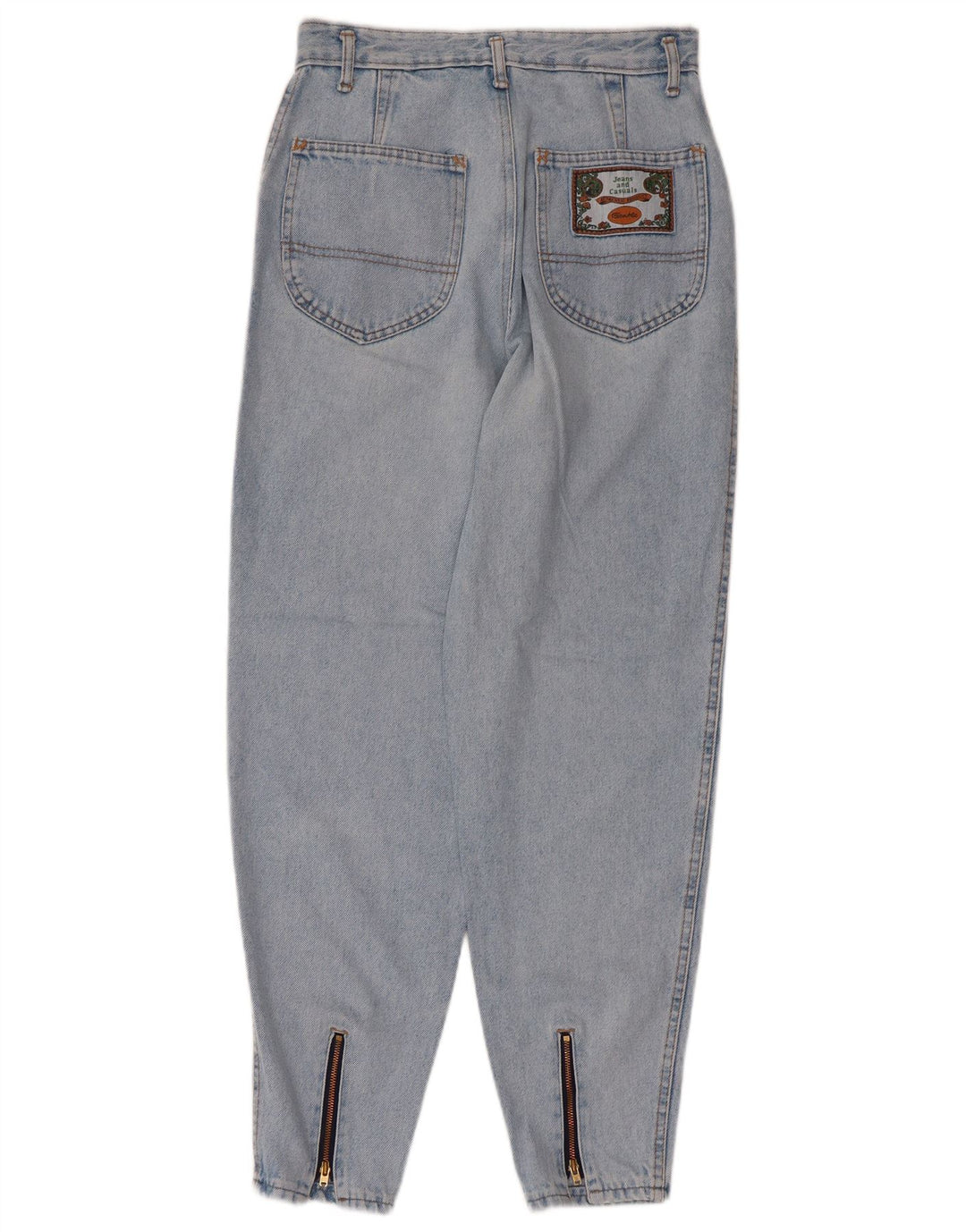 Jeans affusolati a vita alta da donna VINTAGE W29 L27 Blu