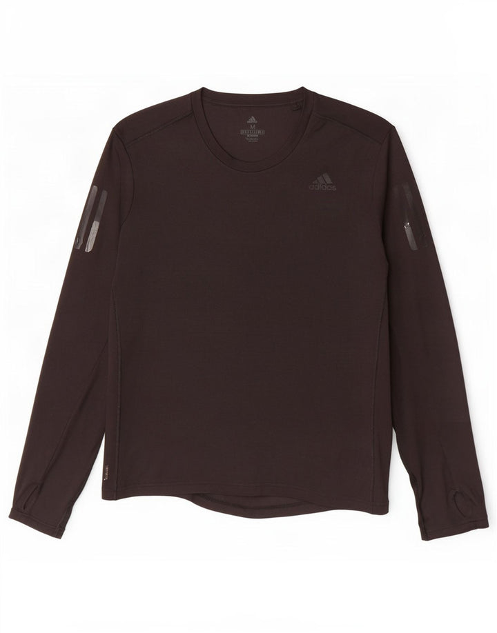 Top Adidas Climacool da uomo a manica lunga medio nero