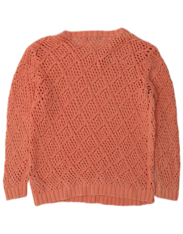 Marks & Spencer maglione da donna con scollo a barca trasparente UK 14 spilla grande