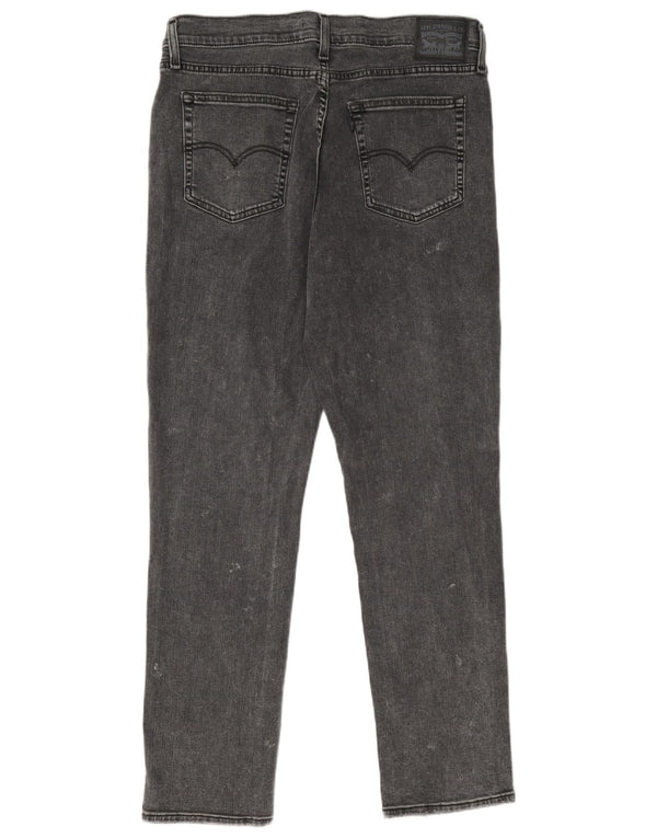 Levi's Womens 724 High Rise Straight Jeans W32 L30 Grey Cotton