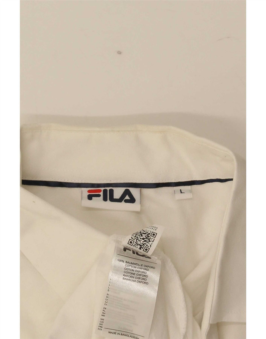 Camicia Fila Uomo Large Cotone Bianco