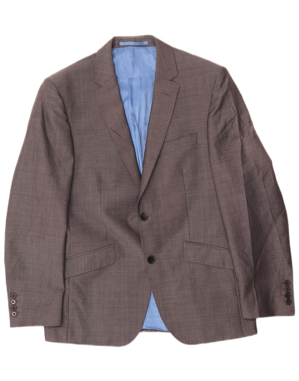 Giacca blazer a 2 bottoni da uomo Marks & Spencer UK 38 Lana grigio medio